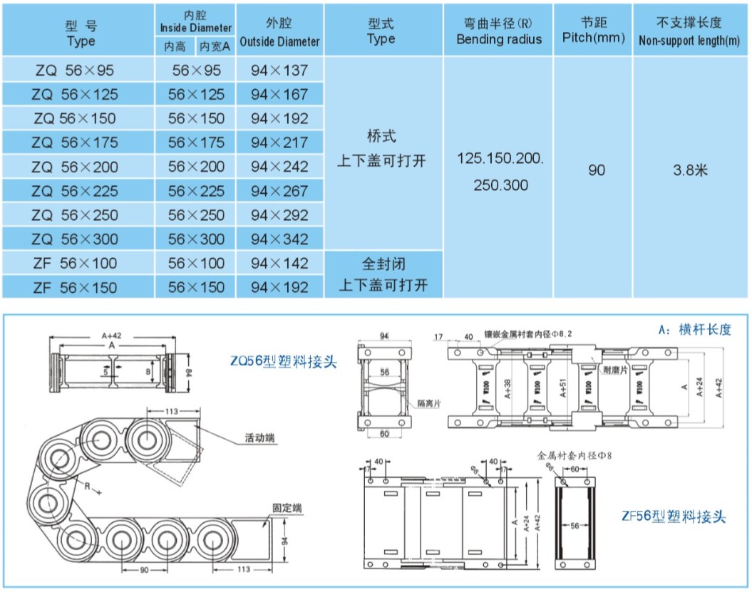 塑料拖链